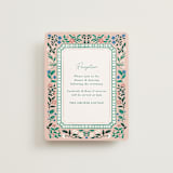 "Le Jardin" - Reception Cards in Petal by Elly - Front