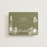 "Rancho" - Reception Cards in Verde by Megan Davis - Front
