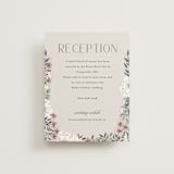 "Illuminated Storybook" - Reception Cards in Linen by Alethea and Ruth - Front
