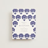"Topkapi" - Reception Cards in Cobalt by Nazia Hyder - Front