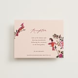 "Indian floral chintz lush" - Reception Cards in Ivory by Caroline Bonne Muller - Front