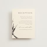 "Bambusa" - Reception Cards in Almond by Anastasia Makarova - Front