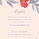 "Orient Garden" - Reception Cards in Saffron by Vera Lim - Detail