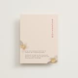 "Ink Blossoms" - Reception Cards in Red Tone by Ani Somi - Front