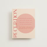 "Unity" - Reception Cards in Blossom by Hudson meet Rose - Front