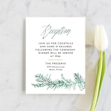"Destination" - Reception Cards in Palm by Pink House Press - Front