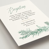 "Destination" - Reception Cards in Palm by Pink House Press - Detail