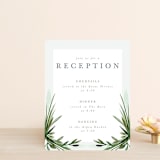 "Botanical Frame" - Reception Cards in Fern by Kate Ahn - Front