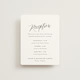 "Nothing Compares To You" - Reception Cards in Cream by Design Lotus - Front