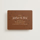 "Private Affair" - Reception Cards in Cinnamon by Nazia Hyder - Front
