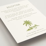 "BeachToile" - Reception Cards in Palm by Jenna Holcomb - Detail