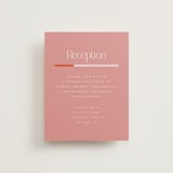 "Quilted Grid" - Reception Cards in Petal by Morgan Kendall - Front