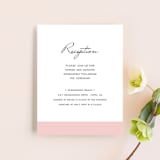 "Romantic Frame" - Reception Cards in Soft Petal by SimpleTe Design - Front
