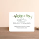 "Simple Sprigs" - Reception Cards in Fern by Erin Deegan - Front