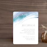 "apogean tide" - Reception Cards in Lagoon by Jennifer Wick - Front