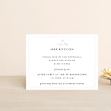 "Emblem" - Reception Cards in Petal by Kimberly FitzSimons - Front