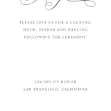 "legacy" - Reception Cards in Pure by Design Lotus - Detail
