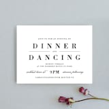 "At Last" - Reception Cards in Onyx by Lauren Chism - Front