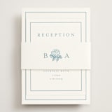 "Hydrangea bloom" - Reception Cards in Seaside by Stacey Meacham - Assembled with Belly Band