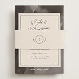 "Vintage Romance" - Reception Cards in Ivory by Paper Raven Co. - Assembled with Belly Band