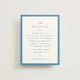 "The Emma" - Reception Cards in Cerulean by Kristie Kern - Front
