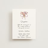 "Barolo" - Reception Cards in Deep Blush by Pati Cascino - Front