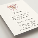"Barolo" - Reception Cards in Deep Blush by Pati Cascino - Detail