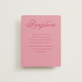 "Maximalist Poppies" - Reception Cards in Flamingo by Morgan Kendall - Front