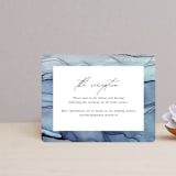 "Slate" - Reception Cards in Blue Jasper by Erin Deegan - Front