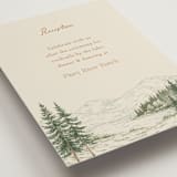 "Whispering Pines" - Reception Cards in Forest by Elly - Detail