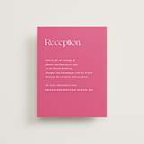 "Flamenco" - Reception Cards in Hibiscus by Catherine Culvenor - Front