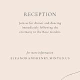 "Trust" - Reception Cards in Ochre by Wendy Chung - Detail