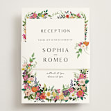 "Secret Garden" - Reception Cards in Daisy by Susan Moyal - Assembled with Belly Band