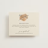 "leaf contour" - Reception Cards in Natural by Susan Zinader - Front