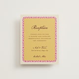 "Mughal Gardens" - Reception Cards in Ivory by Sherley Ferreira - Front
