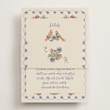 "Artisan Wedding" - Reception Cards in Sea by Chris Griffith - Assembled with Belly Band