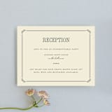 "Stache + Kiss" - Reception Cards in Creme by Penelope Poppy - Front