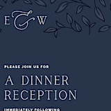 "Forever Intertwined" - Reception Cards in Navy by Lindsay Stetson Thompson - Detail