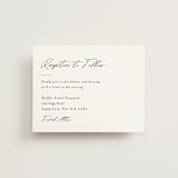 "Macaron" - Reception Cards in Snow by Nicoletta Savod - Front