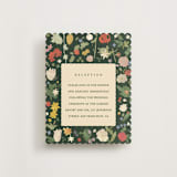 "all the flowers of the world" - Reception Cards in Garden by Sumak Studio - Front