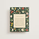 "all the flowers of the world" - Reception Cards in Garden by Sumak Studio - Front