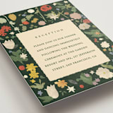 "all the flowers of the world" - Reception Cards in Garden by Sumak Studio - Detail