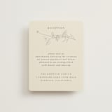 "floral stamp" - Reception Cards in Ivory by Baumbirdy - Front