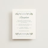 "Vintage Sketched" - Reception Cards in Wisteria by Jenna Holcomb - Front