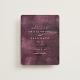 "iliya" - Reception Cards in Bordeaux by Itsy Belle Studio - Front