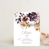 "Lush Bouquet" - Reception Cards in Autumn by Phrosné Barwood - Front