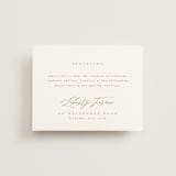 "Napa" - Reception Cards in Golden by Kelly Schmidt - Front