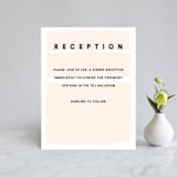 "bold blush" - Reception Cards in Blush by frances mathys - Front