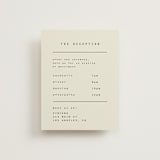 "Nonnette" - Reception Cards in Vanilla by Blustery August - Front