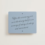 "Cheers" - Reception Cards in Sky by Blustery August - Front
